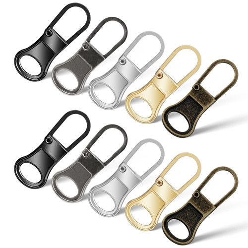 Universal Zipper Pull, Zipper Pull Replacement, Removable Zipper Pulls Tab Replacement, Zipper Repair Kit for Jackets Luggage Backpacks Purses Boots Pants Tents(Multicolor)