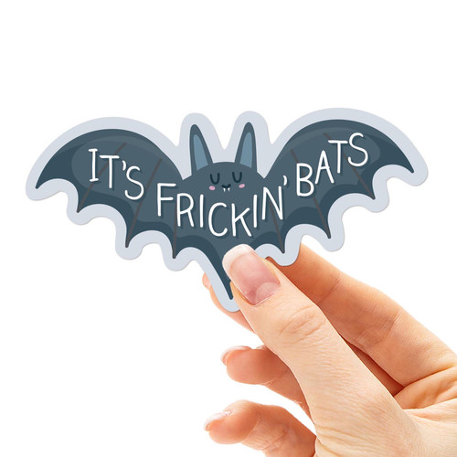It's Frickin Bats Vine Sticker, It's Freakin Bats Love Halloween Vine Quote, Internet Meme Sticker for Hydroflask, Pop Culture Laptop Decals