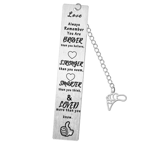 Inspirational Metal Bookmark for Book Lover Inspirational Gifts Bookmark for Daughter Son Niece Nephew Encouragement Birthday Bookmark Present for Girls Boys Inspirational Metal Bookmark for Book Lover Inspirational Gifts Bookmark for Daughter Son Niece Nephew Encouragement Birthday Bookmark Present for Girls Boys