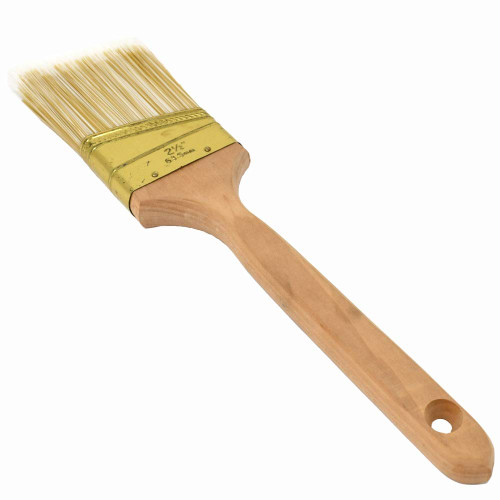 ALEKO Flat-Cut Polyester Paint Brush with Wooden Handle - 2 Inches