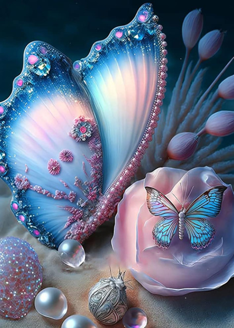 RYMILIE Diamond Painting Kits for Adults - Butterfly DIY 5D Diamond Art Kits Full Drill Diamond Dots Paintings with Diamonds Gem Art and Crafts Home Decor 12x16inch RYMILIE Diamond Painting Kits for Adults - Butterfly DIY 5D Diamond Art Kits Full Drill Diamond Dots Paintings with Diamonds Gem Art and Crafts Home Decor 12x16inch