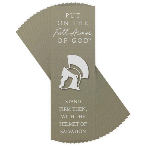 Dicksons Put On Full Armor of God Helmet 6.5 inch Paper Bookmark Pack of 12