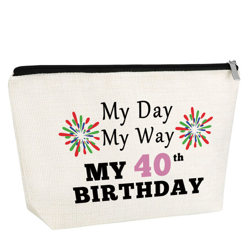 Gfhzdmf 40th Birthday Gifts for Mom Turning 40 Forty Birthday Makeup Bag 40th Birthday Gifts for Women Friends Sister Cosmetic Bag 1983 Anniversary Birthday Gifts for for Her 40 Year Old Gifts Gfhzdmf 40th Birthday Gifts for Mom Turning 40 Forty Birthday Makeup Bag 40th Birthday Gifts for Women Friends Sister Cosmetic Bag 1983 Anniversary Birthday Gifts for for Her 40 Year Old Gifts