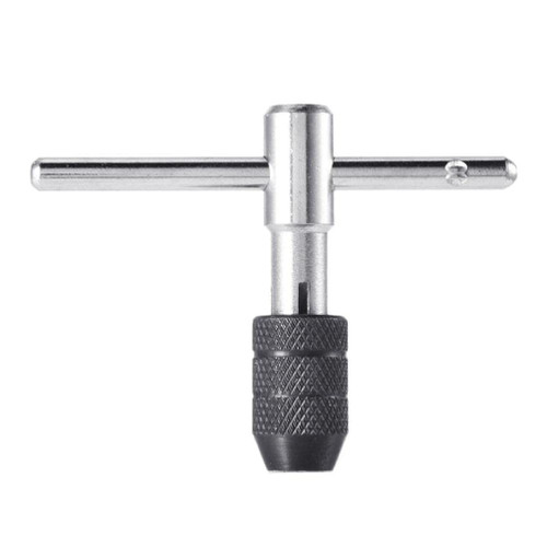 Upgraded Ratchet Tap Wrench Adjustable T-Handle Tap Wrench Capacity Range M3-M6 Carbon Steel For Automovtie Repair Tool Automotive Repair Tools Adjustable T-Handle Tap Wrench Capacity Range M3-M6