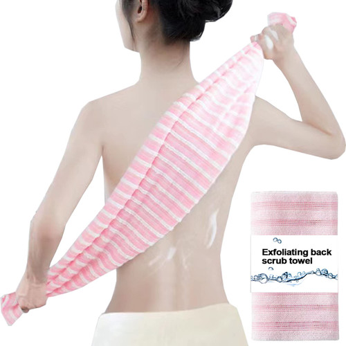 CLrkualn Exfoliating Back Scrubber Bath Wash Scrub Towels Cloth Washcloth Bath Sponge Towel for Men Women Body Scrubbing Brush Loofah Exfoliator Shower Towel Back Scrubber (1Pack Pink) CLrkualn Exfoliating Back Scrubber Bath Wash Scrub Towels Cloth Washcloth Bath Sponge Towel for Men Women Body Scrubbing Brush Loofah Exfoliator Shower Towel Back Scrubber (1Pack Pink)