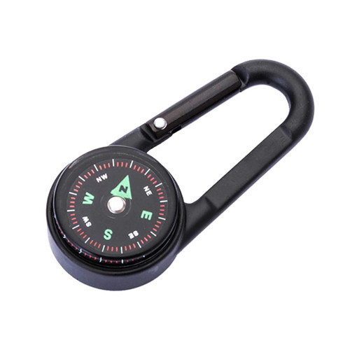 Compass Carabiner Compass Keychain Mini Survival Compass Bag Pendant Gift for Summer Outdoor Camping Carabiner Compass Compass Hiking Compass Navigation Directional Compass Magnetic Compass Guider