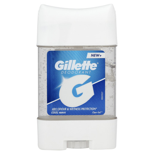 Gillette Antiperspirant and Deodorant for Men, Clear Gel, Cool Wave, 2.85oz Gillette Antiperspirant and Deodorant for Men, Clear Gel, Cool Wave, 2.85oz