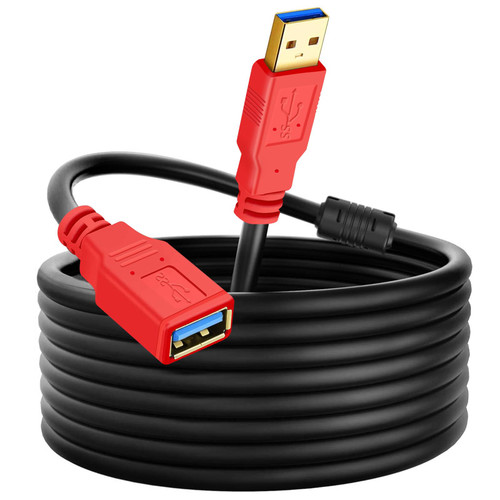NeeKeons USB 3.0 Extension Cable:1FT USB A Male to Female Cable, 5Gbps Data Transfer Extender Cord for Printer, Gamepad, Mouse, Flash Drive,Keyboard, Hard Drive. (2pieces)