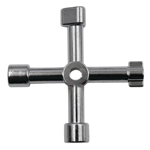 NUEAYMS 4 Way Universal Cross Wrench Key For Train Electrical Elevator Cabinet Key Wrench Replacement Cross-shaped Key Wrench Elevator Door Key Water Meter Key Cabinet Key Wrench