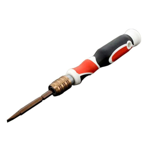 Upgraded & Slotted Screwdriver Anti-slip Handle Magnetic Screwdriver Easy Operation 2 In 1 Screwdriver 4mm Retractable Screwdriver & Slotted Screwdriver Anti-slip Handle Magnetic 2 1