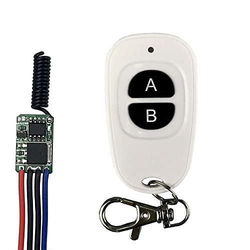 Anntem wireless remote control switch 433mhz rf transmitter and receiver kit dc3.5v 3.7v 9v 12v universal Battery power strip Mini small switch Energy saving mos circuit micro control on Off Switching