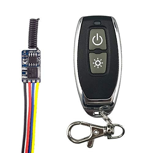 Anntem 433mhz RF Wireless Remote Control Switch MOS Circuit Micro Controller Mini Small Switch Module dc3.5v 3.7v 9v 12v Battery Power Mini Small Switch Receiver on Off Switching
