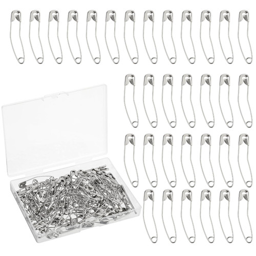 YUXIANLB 100PCS Curved Safety Pin, Quilting Pins Basting Pins Nickel-Plated Steel, Quilting Safety Pins for Sewing, Size 2(Silver) YUXIANLB 100PCS Curved Safety Pin, Quilting Pins Basting Pins Nickel-Plated Steel, Quilting Safety Pins for Sewing, Size 2(Silver)
