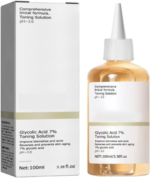 Glycolic Acid 7% Toning Resurfacing Solution,100ML Glycolic Acid Toner for Face,Anti Aging Skin,Solution for Blemishes and Acne,Glycolic Sour 7% Toner (100 ml Glycolic Acid Toner) Glycolic Acid 7% Toning Resurfacing Solution,100ML Glycolic Acid Toner for Face,Anti Aging Skin,Solution for Blemishes and Acne,Glycolic Sour 7% Toner (100 ml Glycolic Acid Toner)