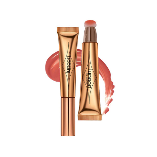 Contour Beauty Wand, Highlighter Contour Beauty Wand, Cream Contour Sticks with Cushion Applicator, Long Lasting Smooth Natural Matte Finish, Lightweight Blendable Super Silky Cream Contour Stick (03 peach blush)