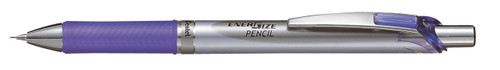 Pentel Mechanical Pencil, Energize, 0.5mm, Silver & Violet (PL75-V)