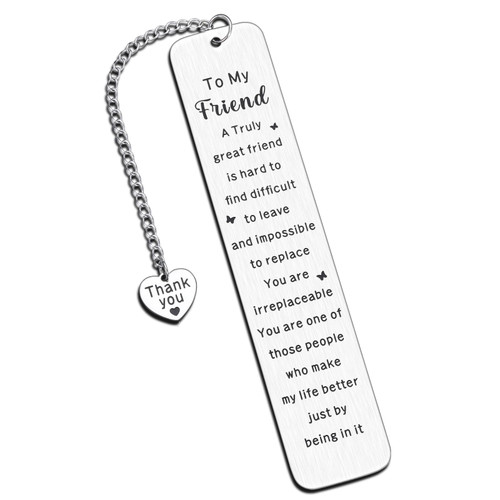 Best Friend Gifts Friendship Gift for Women Birthday Bookmark Christamas Stocking Stuffers for Friends Birthday Sentimental Gifts for Friend Best Friend Female Friend Gift Ideas Graduation Gifts