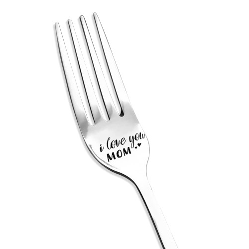I Love You Mom Mother's Day Gifts for Her Mom Mother Dinner Fork Mum Mom Birthday Christmas Gifts I Love You Mom Fork for Mommy Wife Women
