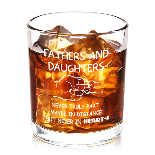 Modwnfy Father Day Gifts from Daughter, Dad Gifts for Father Day Birthday Christmas, Fathers and Daughters Never Truly Part, Maybe In Distance But Never In Heart Whiskey Glass Gifts for Dad Stepdad Modwnfy Father Day Gifts from Daughter, Dad Gifts for Father Day Birthday Christmas, Fathers and Daughters Never Truly Part, Maybe In Distance But Never In Heart Whiskey Glass Gifts for Dad Stepdad