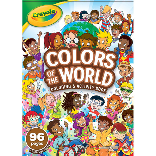 Crayola Colors of the World Coloring Book, Gift for Kids, 96 Pages