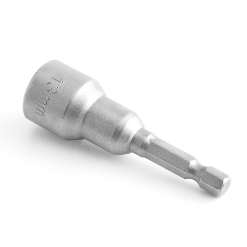 Utoolmart 1/4" Quick-Change Hex Shank 13mm Nut Setter Driver Drill Bit, 65mm Length, Metric No-magnetic 2 Pcs