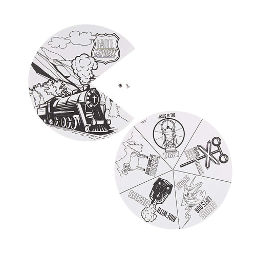 Railroad Vbs Color Your Own Wheel - Crafts for Kids and Fun Home Activities