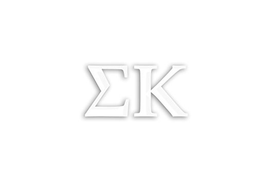 Officially Licensed Sigma Kappa 6" x 3" Window Decal - White
