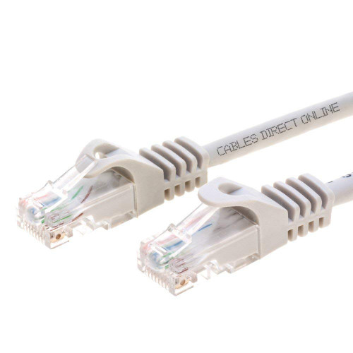 Cables Direct Online Grey 5ft Cat6 Ethernet Network Cable RJ45 Internet Modem Patch Cord