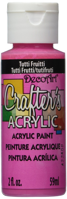 DecoArt DCA120-3 Crafter's Acrylic Paint, 2-Ounce, Tutti Fruitti
