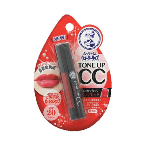 Mentholatum lip Rohto Pharmaceutical Water Lip CC Pure Red 4.5g