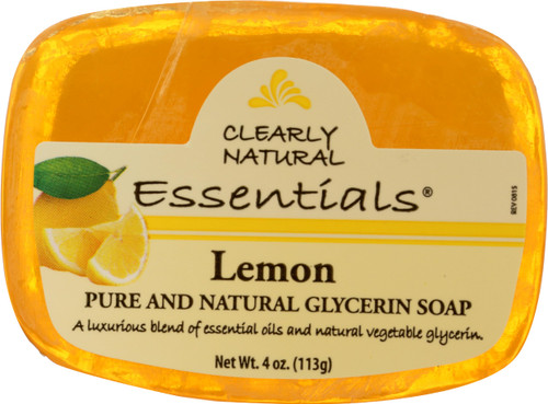 Clearly Natural Essentials Glycerine Bar Soap, Lemon, 4 Ounce Clearly Natural Essentials Glycerine Bar Soap, Lemon, 4 Ounce