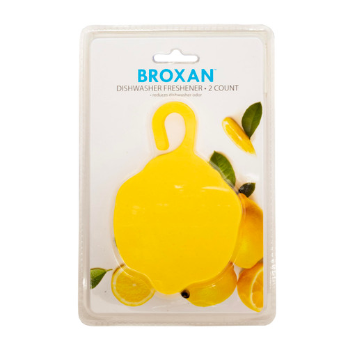Broxan Dishwasher Freshener 2 Count, Dishwasher Air Freshener, Lemon Scented Dishwasher Deodorizer, Lemon Scented Odor Eliminating Fresheners, Deodorizing Scented Fresheners