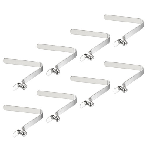 PATIKIL 6.5x5mm Kayak Paddle Snaps, 8 Pack Tent Pole Push Button Spring Clips Steel Hollow Button Locking Tube Single Pin for Camping Awning Tent