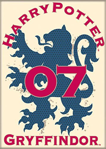 Ata-Boy Harry Potter '07 Gryffindor 2.5" x 3.5" Magnet for Refrigerators and Lockers