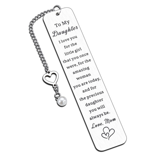 Christmas Stocking Stuffer for Teen Girl Daughter Gift from Mom 16th 18th 21st Birthday Gift for Daughter Inspirational Bookmark Gifts for Teen Girl Valentine's Day Graduation Gift for Goddaughter Her