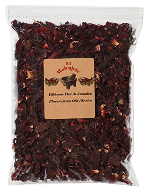 Hibiscus Flower dried Flor de Jamaica 8 oz From El Molcajete Hibiscus Flower dried Flor de Jamaica 8 oz From El Molcajete