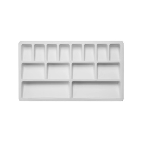 Vivanta Pack of 5 Paint Pallet Tray, Painting Pallete, Color Mixing Pallete/Paint Trays for Kids, Plastic Palette, Paint Pallets for Kids, Paint Tray, Paint Palette, Painting Supplies White