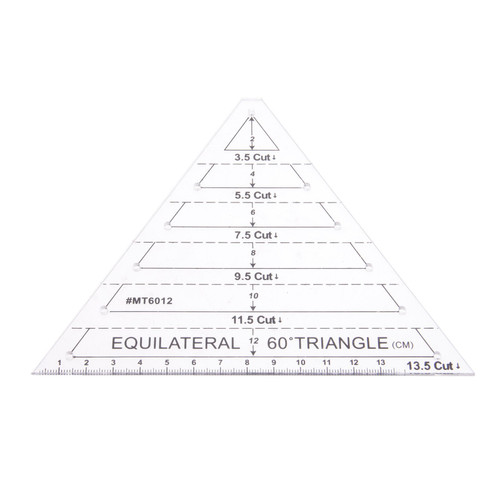 Quilting Ruler Template 60 Degree Equilateral Triangle Ruler Quilters Craft Patchwork Triangle Ruler, Handmade Drawing Tools