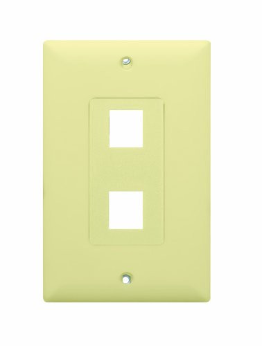 Legrand - On-Q F9044LAV1 2Port Decorator Wall Plate Kit, Light Almond