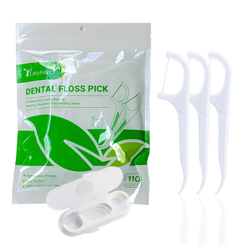 Dental Floss Picks,Easyhonor Dental Flossers,Floss Sticks,Tooth Floss,Dental Sticks,Dental Picks Disposable,Teeth Flossers Picks, and 1 Travel Floss Cases.(Total 110 Packs) Dental Floss Picks,Easyhonor Dental Flossers,Floss Sticks,Tooth Floss,Dental Sticks,Dental Picks Disposable,Teeth Flossers Picks, and 1 Travel Floss Cases.(Total 110 Packs)