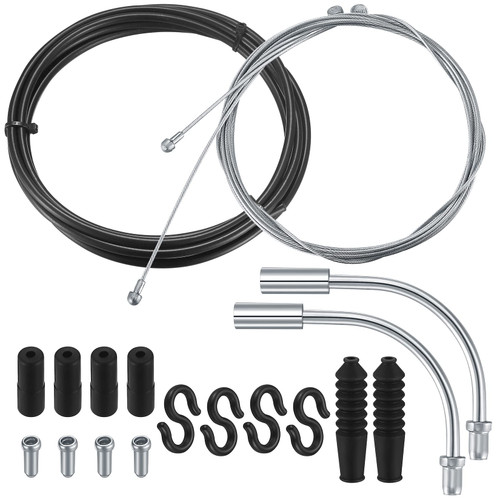 JuWangYing Bike Brake Cable Set, Bike Brake Cable Housing Kit, Include Bicycle Brake Line, V Bike Brake Noodle Cable, Bicycle Transmission Line, Bicycle Shift Derailleur Cable, Bicycle Brake Cable for