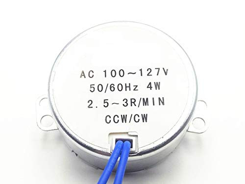 Turntable Synchronous Synchron Motor 50/60Hz AC 100~127V CCW/CW 4W (2.5-3RPM)