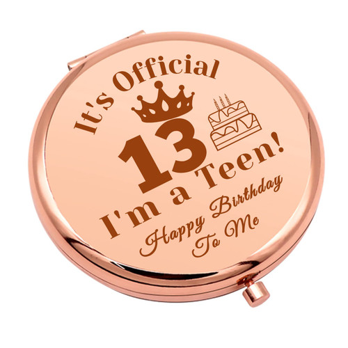 Sweet 13 Gifts for Girls Compact Makeup Mirror for Bestie Sister Daughter Birthday Gifts for 13 Year Old Girls Happy 13th Birthday Gifts Folding Makeup Mirror for Niece 13th Birthday Gifts for Girls Sweet 13 Gifts for Girls Compact Makeup Mirror for Bestie Sister Daughter Birthday Gifts for 13 Year Old Girls Happy 13th Birthday Gifts Folding Makeup Mirror for Niece 13th Birthday Gifts for Girls