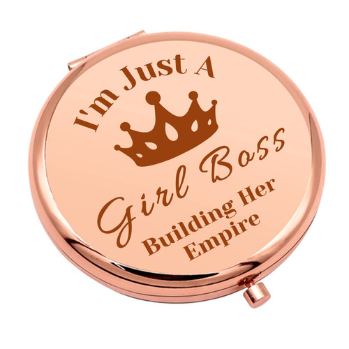 Thank You Gifts for Boss Compact Makeup Mirror for Manager Leader Boss Lady Gift for Women Going Away Gifts Appreciation Gift Folding Makeup Mirror for Supervisor Birthday Retirement Gifts