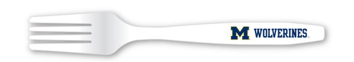 Duck House NCAA Michigan Wolverines Disposable Plastic Forks, Pack of 20