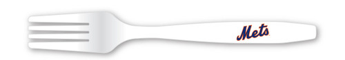 MLB New York Mets Disposable Plastic Forks, Pack of 20