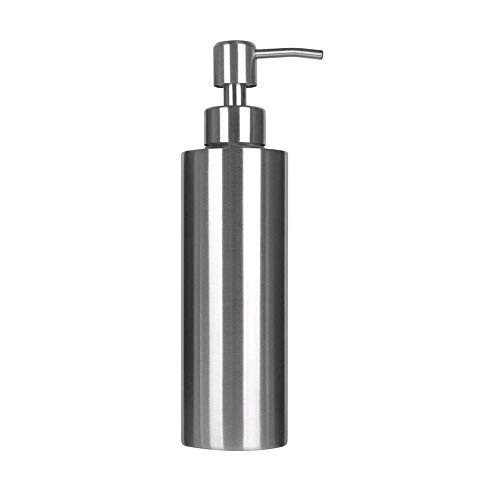 Zerodis 350ml Stainless Steel Liquid Soap Pump Dispenser Countertop Lotion Dispenser for Kitchen or Bathroom Shampoo Box Soap Container