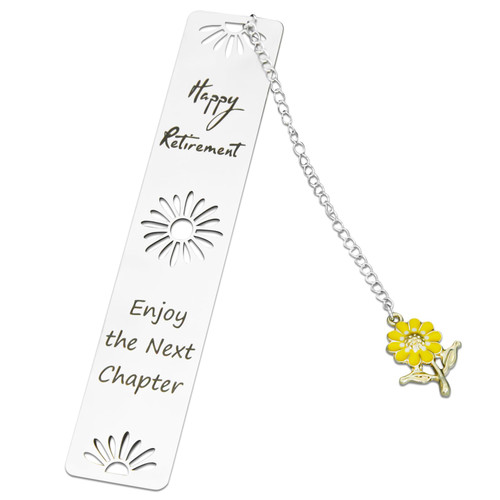 Happy Retirement Gifts for Women Men, Metal Bookmarks Personalized Gifts for Women, Personalized Bookmark Coworker Retirement Bookmark for Leaving Retired Teacher Nurse Coworker Librarian Leader