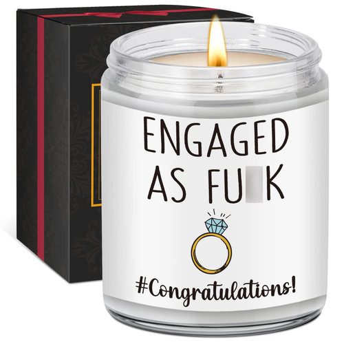 GSPY Candles - Engagement Gifts for Couples, Newly Engaged Gifts for Her - Engaged Candle, Bride to Be Gifts, Just Engaged Gifts - Funny Congratulations, Engagement Gift for Women, Men, Friend GSPY Candles - Engagement Gifts for Couples, Newly Engaged Gifts for Her - Engaged Candle, Bride to Be Gifts, Just Engaged Gifts - Funny Congratulations, Engagement Gift for Women, Men, Friend