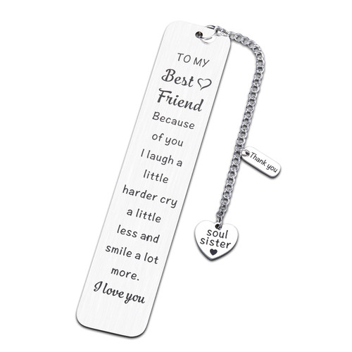 Best Friend Gifts for Women Best Friend Birthday Christmas Gifts for Women Best Friends Female Friendship Gifts for Friends Bookmark for Best Friend Woman Sentimental Graduation Gift for Bestie Friend